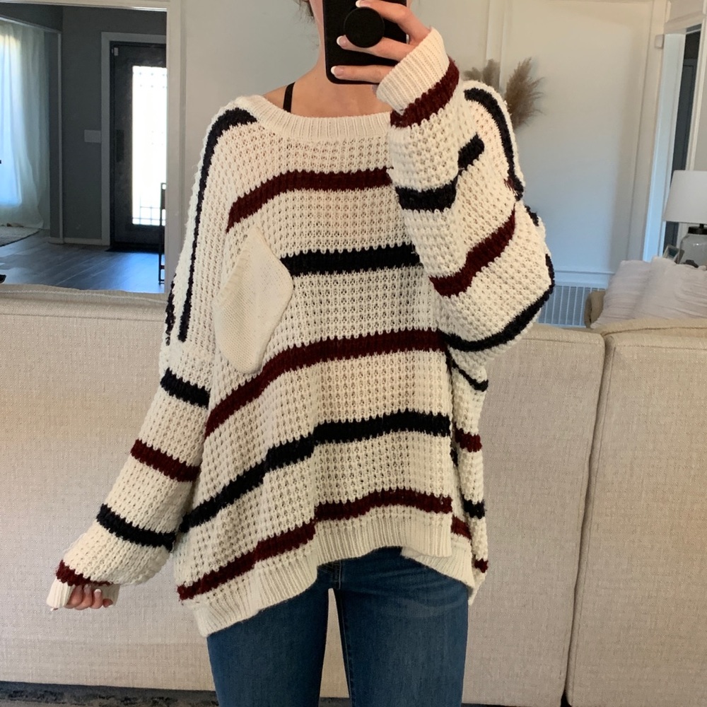 Oversized knit sweater